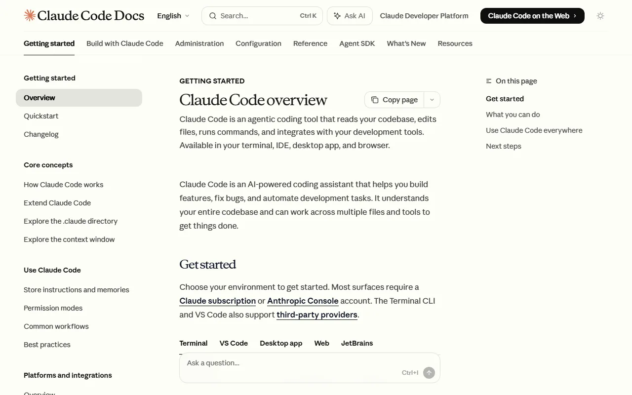 Documentación oficial de Claude Code en Anthropic Docs