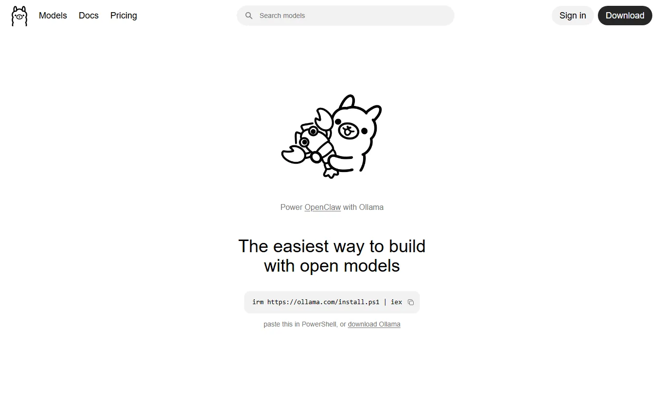 Ollama -- The easiest way to build with open models
