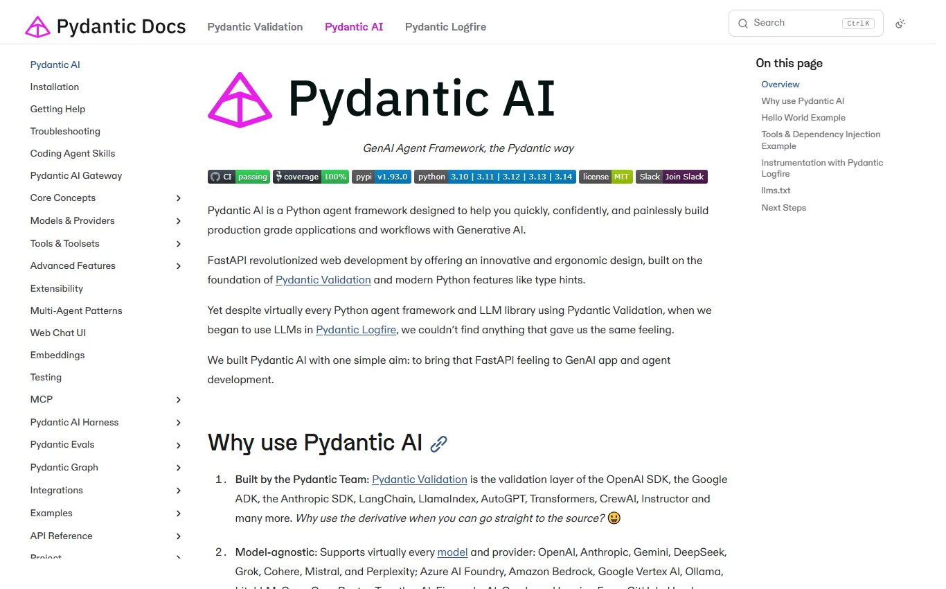 Pydantic AI -- GenAI Agent Framework, the Pydantic way