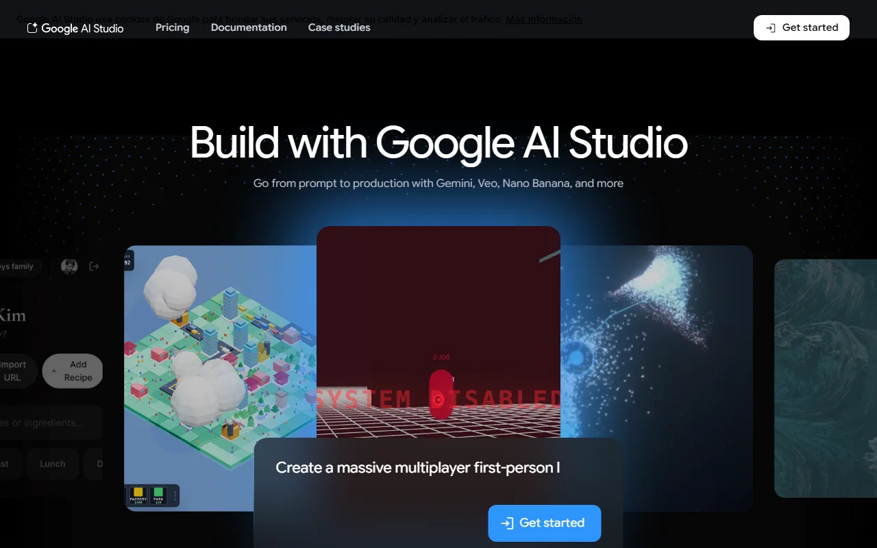 Google AI Studio con Gemini